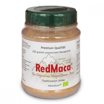 250g RED MACA Pulver (BIO) - Pet Dose